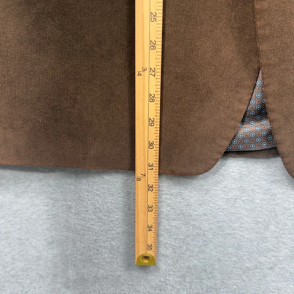 Lauren Ralph Lauren Corduroy Sport Coat Mens Brown Elbow Patch Two-Button Blazer